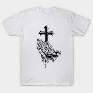 Jesus Pray God Cross Amen Trust Believe Christ Love Forever T-Shirt